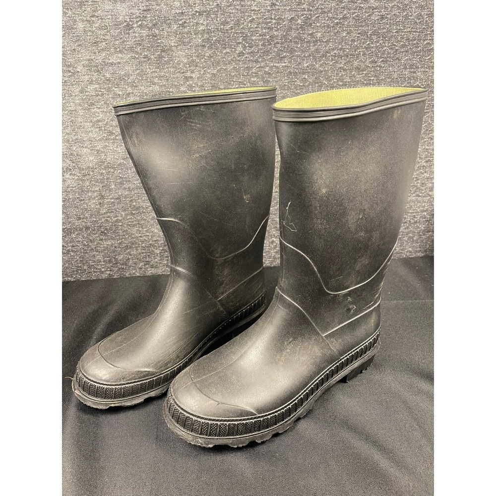 Mix No 6 Blake Rainboot Black PVC Waterproof Mid-Calf Rubber Boots Womens Size 5